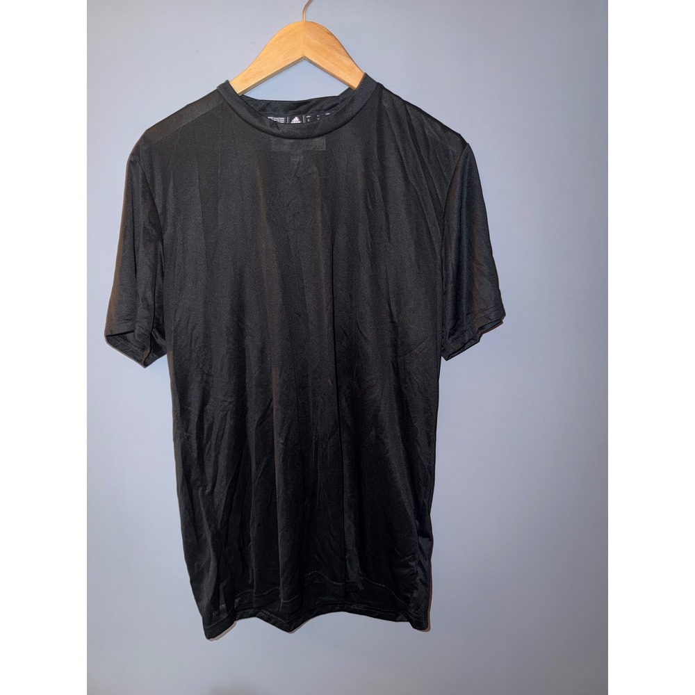 Adidas Mens Black Short Sleeve Training‎ T-Shirt Activewear Performance Top L